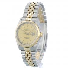 Gents Rolex DateJust 16233 18ct Yellow Gold Stainless Steel case with Gilt dial