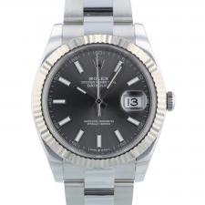 Gents Rolex Datejust 41 126334 Stainless Steel case with Slate dial