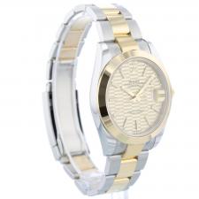 Gents Rolex Datejust 41 126303 18ct Yellow Gold Stainless Steel case with Champagne Motif dial