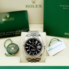 Gents Rolex Sky Dweller 336934 Stainless Steel case with Black dial