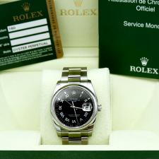 Gents Rolex Date 115200 Stainless Steel case with Black dial