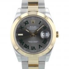 Gents Rolex Datejust 41 126303 18ct Yellow Gold   Stainless Steel case with Wimbledon dial