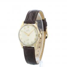 Gents Zenith Dress 9 CT case with Silver dial