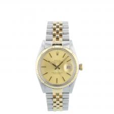 Gents Rolex DateJust 36 16013 18ct Yellow Gold Stainless Steel case with Gilt dial