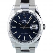 Gents Rolex DateJust 36 126200 Steel case with Blue dial