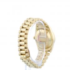Ladies Rolex Datejust 68278 18 CT case with Champagne Myriad Pave dial