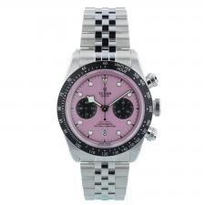 Gents Tudor Black Bay 79360N Stainless Steel case with Pink dial