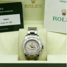 Ladies Rolex Yacht-Master 168622 Steel case with Platinum dial