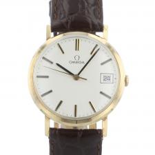 Gents Omega Dress   9 CT case with Silver dial
