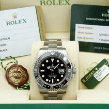 Gents Rolex GMT Master II 116710LN Stainless Steel case with Black dial