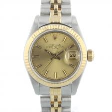 Ladies Rolex DateJust 69173 18ct Yellow Gold Stainless Steel case with Gilt dial