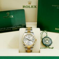 Ladies Rolex DateJust 278273 18ct Yellow Gold Stainless Steel case with Silver Diamond Dot dial