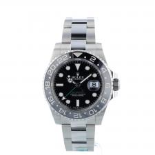 Gents Rolex GMT Master II 126710GRNR Stainless Steel case with Black dial
