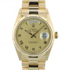 Gents Rolex Day Date 18038 18ct Yellow Gold case with Gilt dial