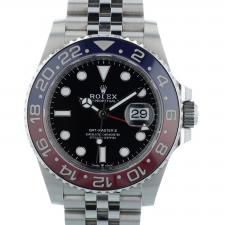 Gents Rolex GMT Master II 126710BLRO Stainless Steel case with Black dial
