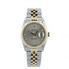 Gents Rolex DateJust 16233 18ct Yellow Gold Stainless Steel case with Silver Jubilee and Diamond dial