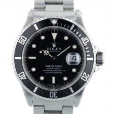 Gents Rolex Submariner Date 16610 Steel case with Black dial