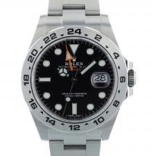 Gents Rolex Explorer II 216570 Stainless Steel case with Black dial