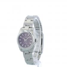 Ladies Rolex Oyster Perpetual 26 176200 Stainless Steel case with Grape dial