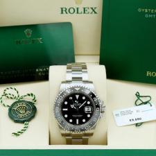 Gents Rolex GMT Master II 126710GRNR Steel case with Black dial