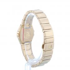 Ladies Omega Constellation 12350246063002 18ct Rose Gold case with Chocolate Diamond Set dial