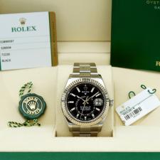 Gents Rolex Sky Dweller 326934 Stainless Steel case with Black dial
