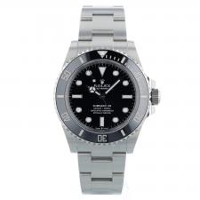 Gents Rolex Submariner Non Date 124060 Stainless Steel case with Black dial
