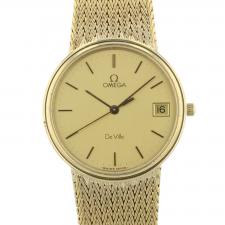 Gents Omega DeVille 3960982 Gold Plated Stainless Steel case with Gilt dial