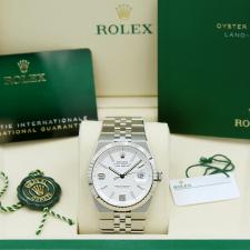 Gents Rolex Land Dweller 40 127334 Steel case with White dial