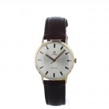 Gents Omega Geneve  18 CT case with Silver dial