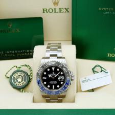 Gents Rolex GMT Master II 126710BLNR Stainless Steel case with Black dial
