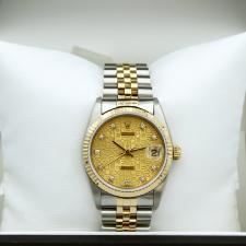 Ladies Rolex Datejust 68273 18ct Yellow Gold Stainless Steel case with Jubilee dial