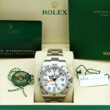 Gents Rolex Explorer II 226570 Stainless Steel case with White dial