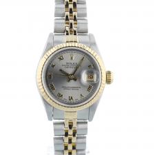 Ladies Rolex Datejust 69173 18ct Yellow Gold   Stainless Steel case with Silver dial