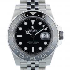 Gents Rolex GMT Master II 126710GRNR Stainless Steel case with Black dial