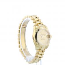 Ladies Rolex DateJust 179178 18ct Yellow Gold case with Champagne Diamond dial