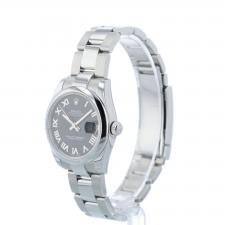 Ladies Rolex DateJust 31 178240 Steel case with Black dial
