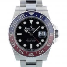 Gents Rolex GMT Master II 126710BLRO Steel case with Black dial