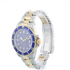 Gents Rolex Submariner Date 16613 18ct Yellow Gold Stainless Steel case with Blue dial