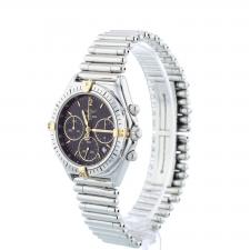 Gents Breitling Chronosextant B55046 Gold Plated Stainless Steel case with Black dial