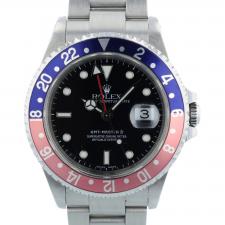 Gents Rolex GMT Master II 16710 Steel case with Black dial