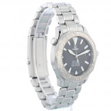 Gents Omega Seamaster 300 22305000 Stainless Steel case with Black Wave dial