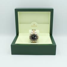 Gents Rolex GMT Master II 116713LN 18ct Yellow Gold Stainless Steel case with Black dial