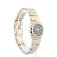 Ladies Omega Constellation 12350246063002 18ct Rose Gold case with Chocolate Diamond Set dial