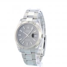 Gents Rolex Datejust 41 126334 Stainless Steel case with Slate dial