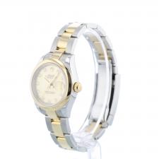 Ladies Rolex DateJust 279163 18ct Yellow Gold Stainless Steel case with Champagne Diamond Set dial