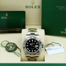 Gents Rolex GMT Master II 126710GRNR Stainless Steel case with Black dial