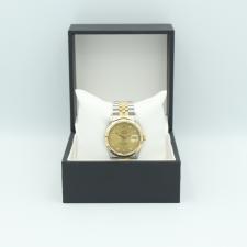 Gents Rolex DateJust 16233 18ct Yellow Gold Stainless Steel case with Champagne Diamond Set dial