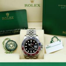 Gents Rolex GMT Master II 126710BLRO Steel case with Black dial