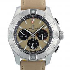 Gents Breitling Avenger B01 Chronograph 44 AB0147 Steel case with Beige dial